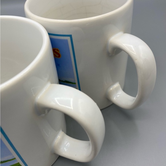 Land O Lakes Mug Vintage Coffee Tea Native American Maiden Retired Set Of 2 Flaw - Picture 7 of 8